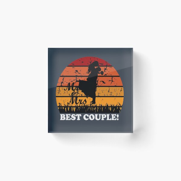 Item preview, Retro Sunset | Mr & Mrs designed and sold by YI-Creations.