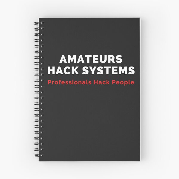 Item preview, Cyber Security Quotes: Amateurs Hack Systems designed and sold by tshirtfever.