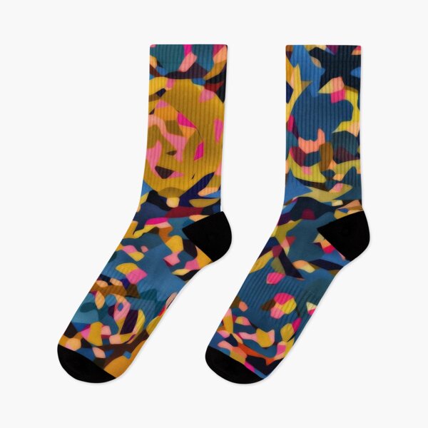 Item preview, Royal - Blue, Gold and Pink Abstract Shapes designed and sold by TheSplitWindow.