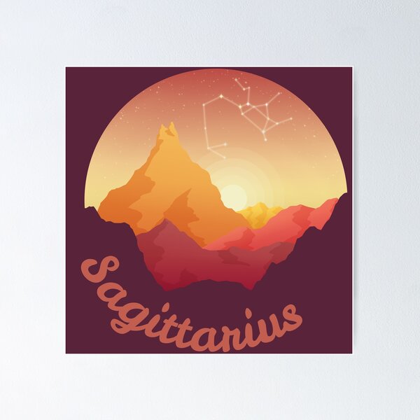 Item preview, Zodiac Scene - Sagittarius text designed and sold by Katuend.