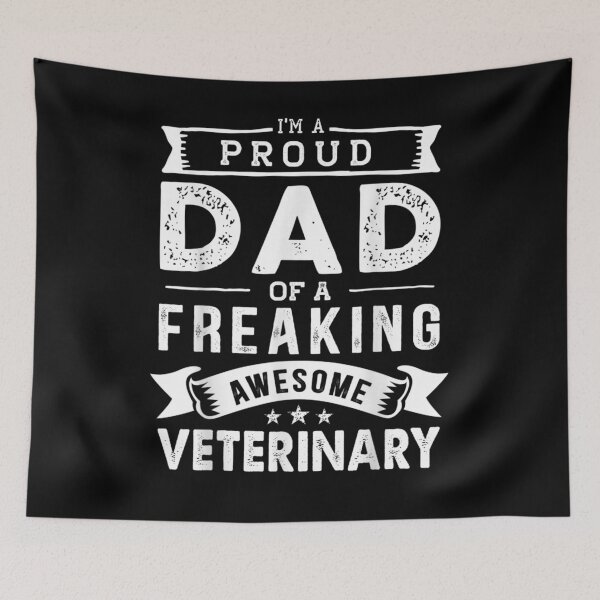 Item preview, I'm A Proud Dad Of Veterinary Funny Father's Day  designed and sold by tashiav.