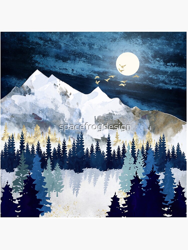 Moonlit Snow by spacefrogdesign
