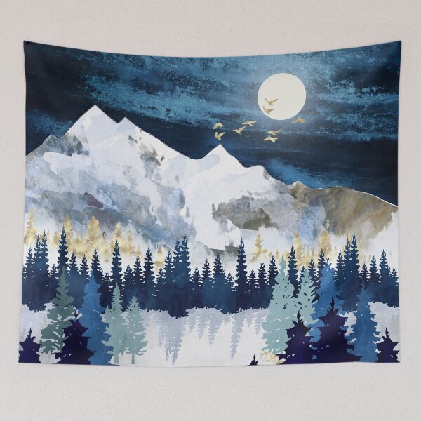 Item preview, Moonlit Snow designed and sold by spacefrogdesign.