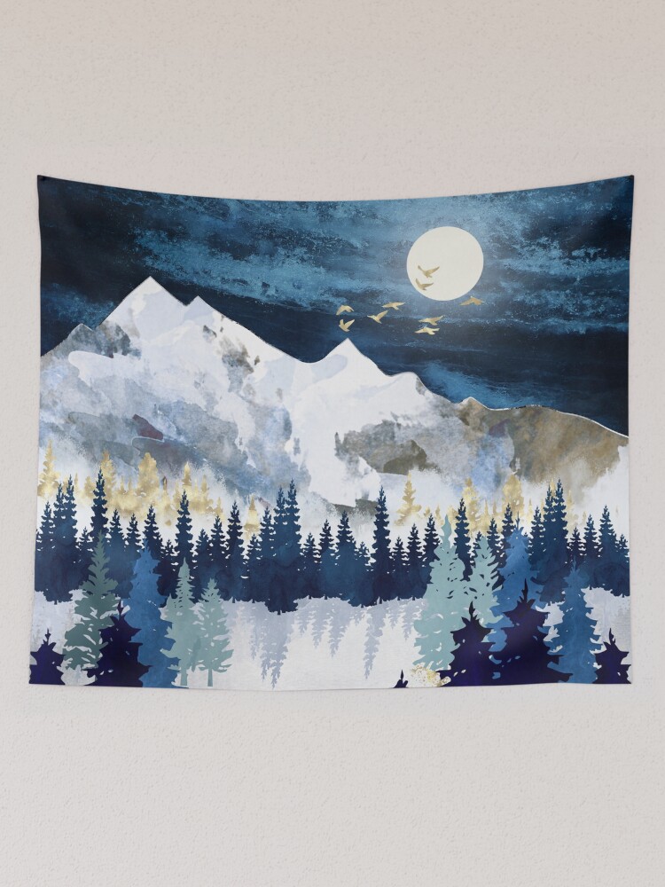 Moonlit landscape online tapestry