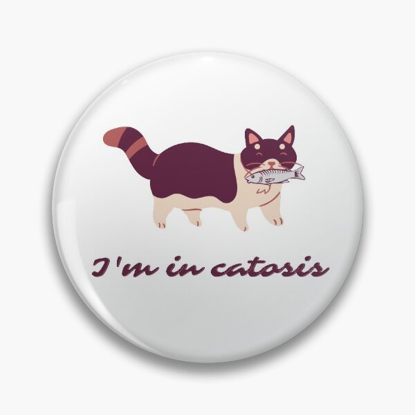 Item preview, I'm in catosis - Burgundy Keto Kitty designed and sold by art_by_eleina.