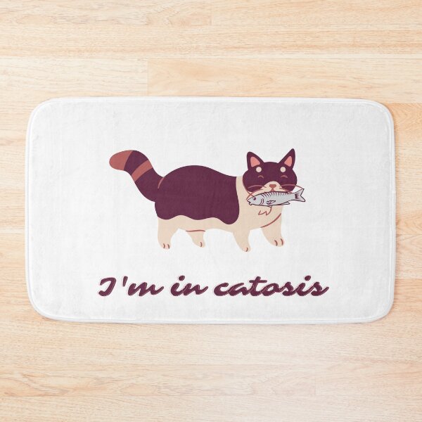 Item preview, I'm in catosis - Burgundy Keto Kitty designed and sold by art_by_eleina.