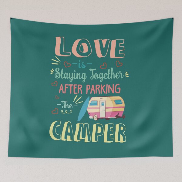 Item preview, Funny Traveling Couple Gift,Love is Staying Together After Parking the Camper,funny backpackers lovers birthday gift designed and sold by Rassitni.