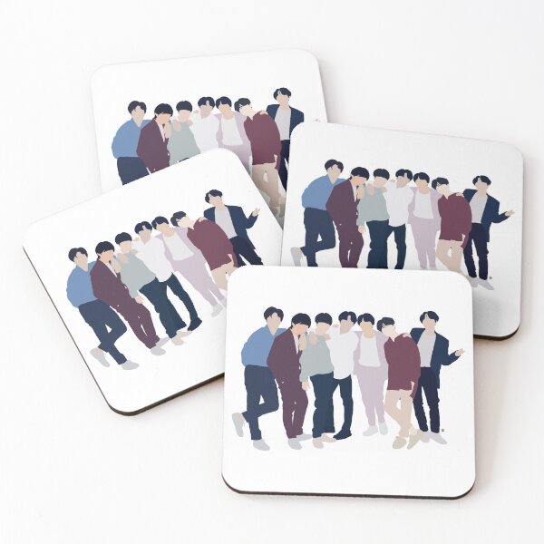 Item preview, Cartoon BTS (방탄소년단 ) Group Photo  designed and sold by wordscribbles.