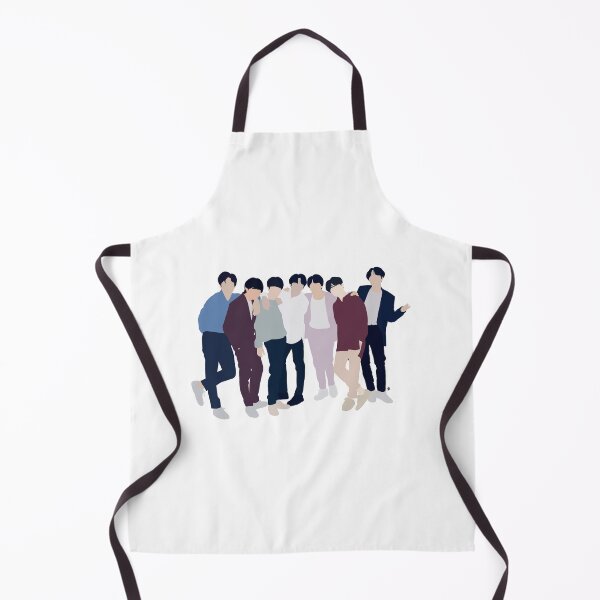 Item preview, Cartoon BTS (방탄소년단 ) Group Photo designed and sold by wordscribbles.