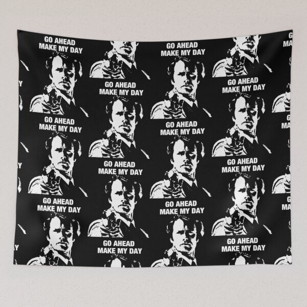 Item preview, Go Ahead Make My Day Dirty Harry Clint Eastwood Fan Gift Black B shirt extender, shirt ruler, t shir designed and sold by Demarco  Koepp.