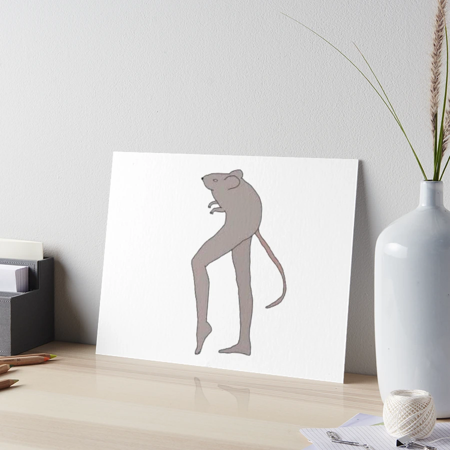 Cursed Rat/Mouse with legs" Art Board Print for Sale by freakydutchkid |  Redbubble