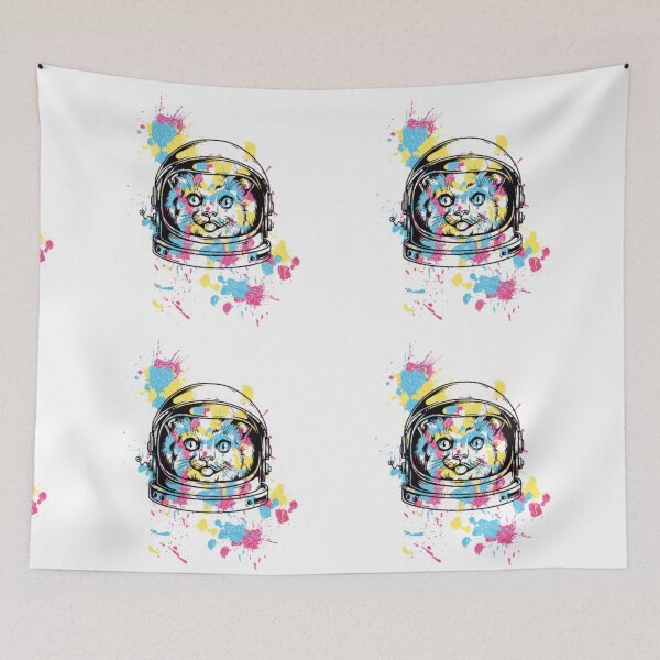 Item preview, Cute cat with colour splash designed and sold by VIVEK KUMAR RAI.