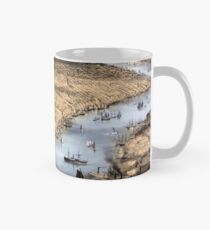 Taza clásica Nueva York Vintage Vista aérea restaurada 1856