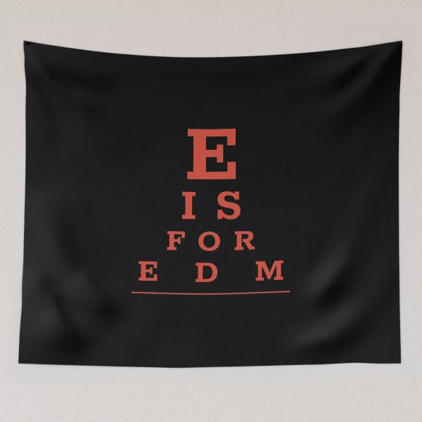 Item preview, Pop culture eye chart - E is for EDM designed and sold by Popalt.