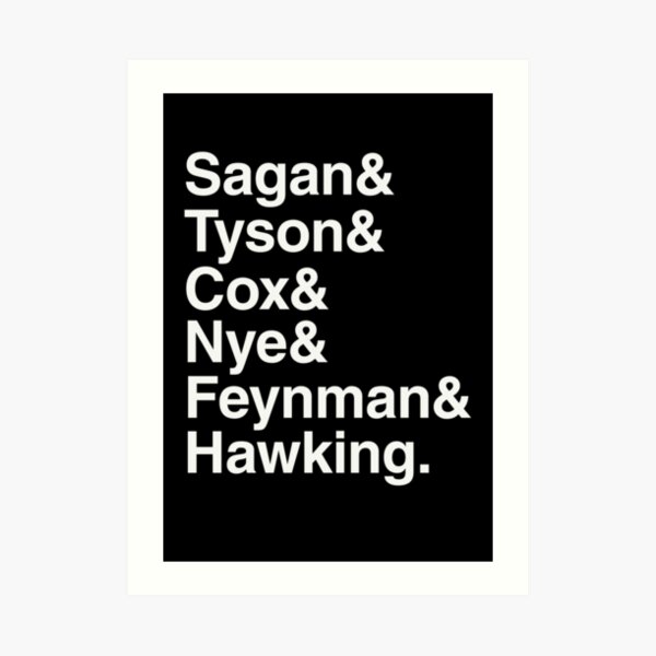 Scientists who have popularised science Art Print