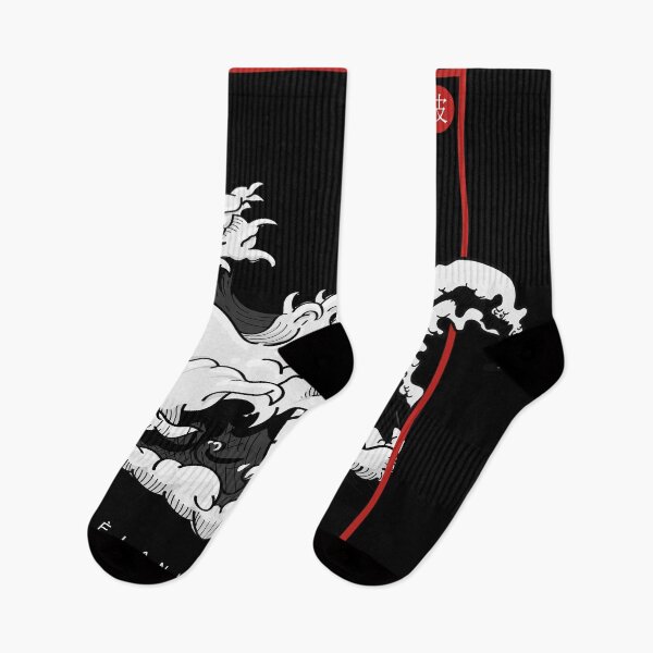 Item preview, Aesthetic Japanese The Great Wave Off Kanagawa Kanji Print. Lost Memories black ocean waves. Shell the Flowers Line Art. Floral Boy Line Drawing designed and sold by TheImperfecto.