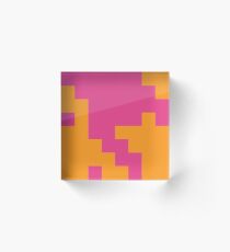 piet de poule or Houndstooth Acrylic Block