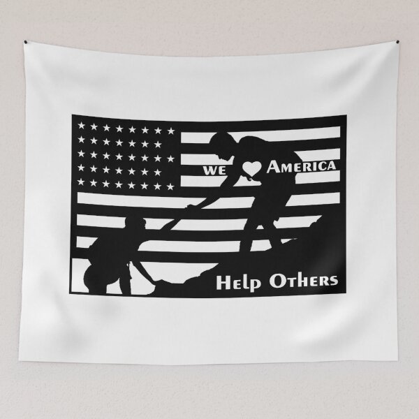 Item preview, American Flag, Help Others designed and sold by Kenvis-edu.