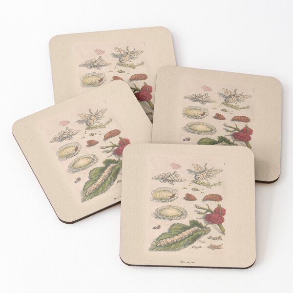 Item preview, vintage botanical - mulberries and moths (detail) designed and sold by MNI-Labs.