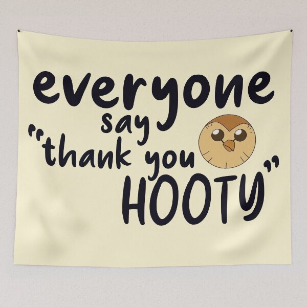 Item preview, everyone say thank you hooty designed and sold by Diygurugirl.