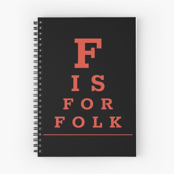 Item preview, Pop culture eye chart - F is for folk designed and sold by Popalt.