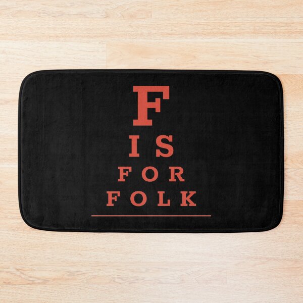 Item preview, Pop culture eye chart - F is for folk designed and sold by Popalt.