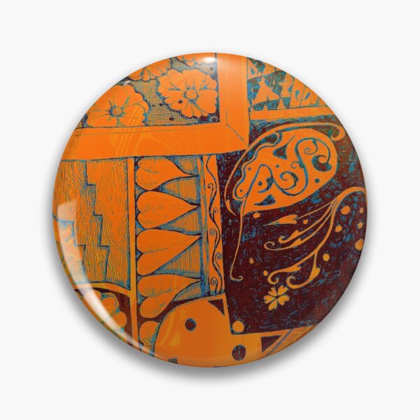 Item preview, orange geometric and natural collage designed and sold by Nickdavisinghe.