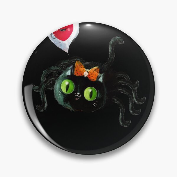 Item preview, Happy Halloween Black Cat Spider Classic T-Shirt spied cat T-shirt  spied cat Phonecase  spied ca designed and sold by Demarco  Koepp.