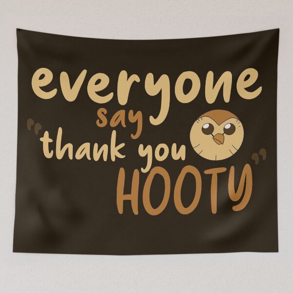 Item preview, everyone say thank you hooty designed and sold by Diygurugirl.