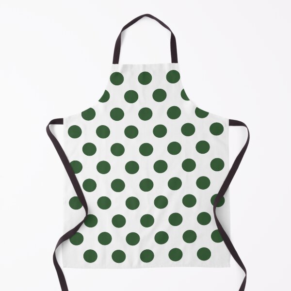 Item preview, Medium PINE GREEN and WHITE POLKA DOTS designed and sold by RachelMacht.