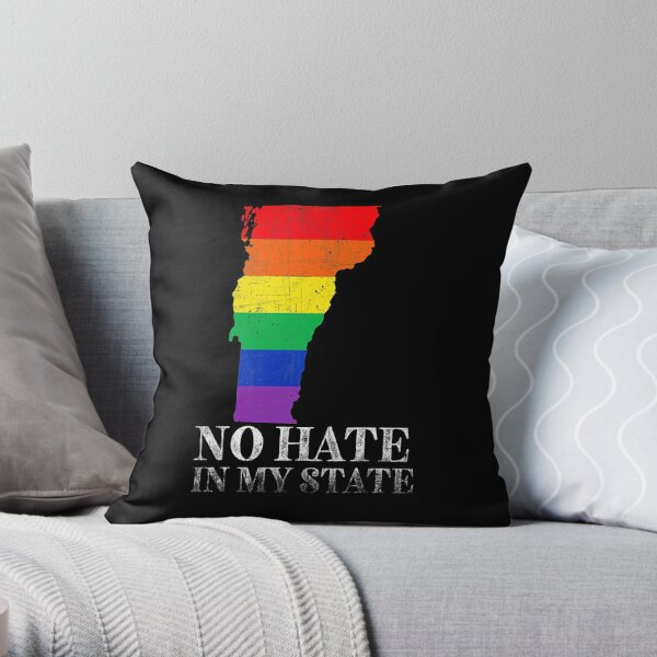 Multicolor States Of USA State of Montana Pride Travel Culture Throw Pillow 18x18