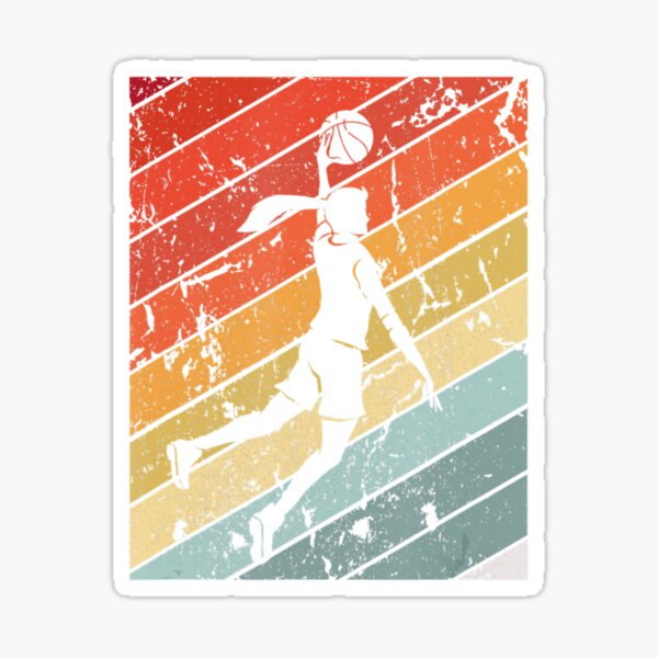 Basketball Slam Dunk Basketball Girl Sticker