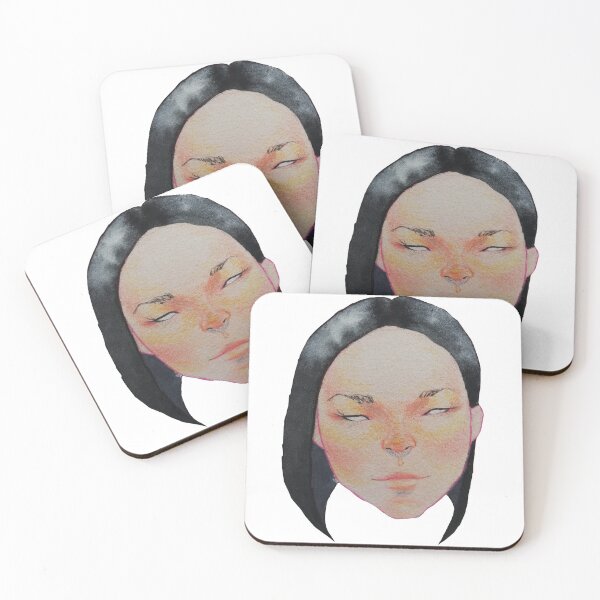 Item preview, Retrato de dama de cabello oscuro designed and sold by Solybowie.