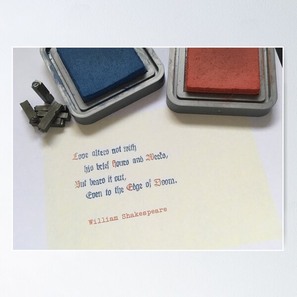 Item preview, Shakespeare Love Alters Not designed and sold by SLIDERULES.