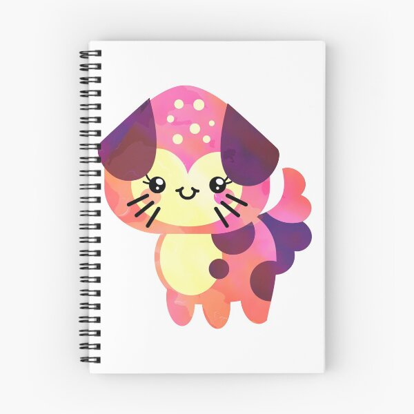 Item preview, Watercolor Ink Kawaii Coral Doggie designed and sold by Mechanical-Artt.