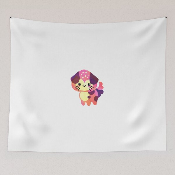 Item preview, Watercolor Ink Kawaii Coral Doggie designed and sold by Mechanical-Artt.