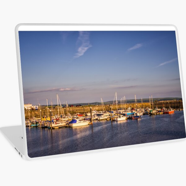 Boats in a Harbour Laptop Skin