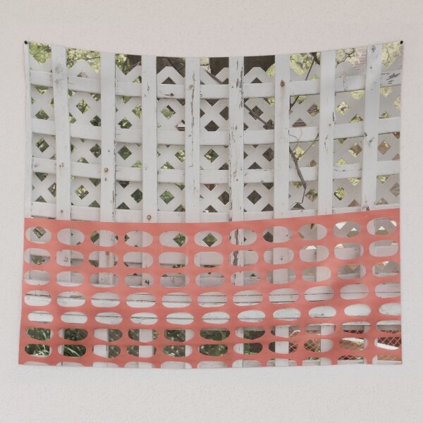 Item preview, Protected (protection zone safety fence pattern) designed and sold by YLArt.