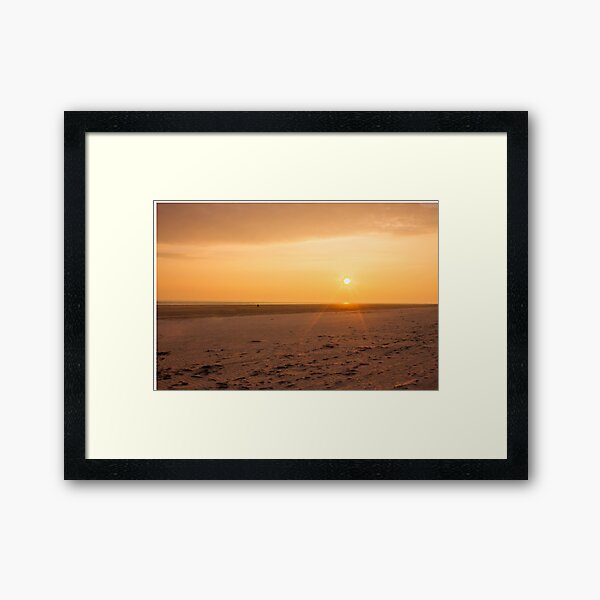 Beach Sunset Framed Art Print