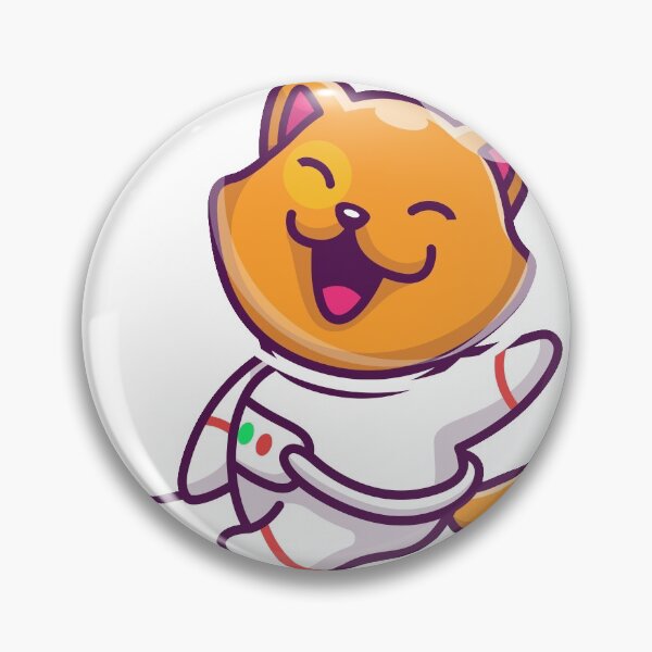 Aperçu de l'œuvre Chat chevauchant une fusée créée et vendue par Red_Stickers.