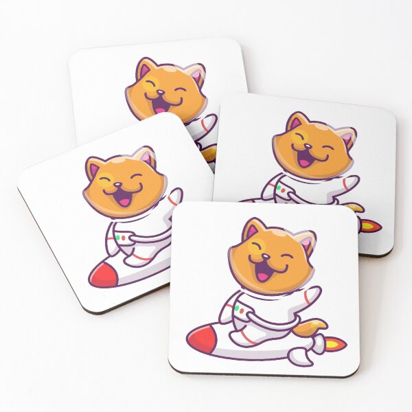 Item preview, Cat Riding a Rocket ship designed and sold by Red_Stickers.