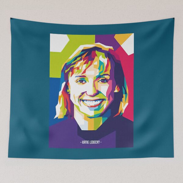 Item preview, Katie Ledecky Poster designed and sold by ShowsomeloveCo.