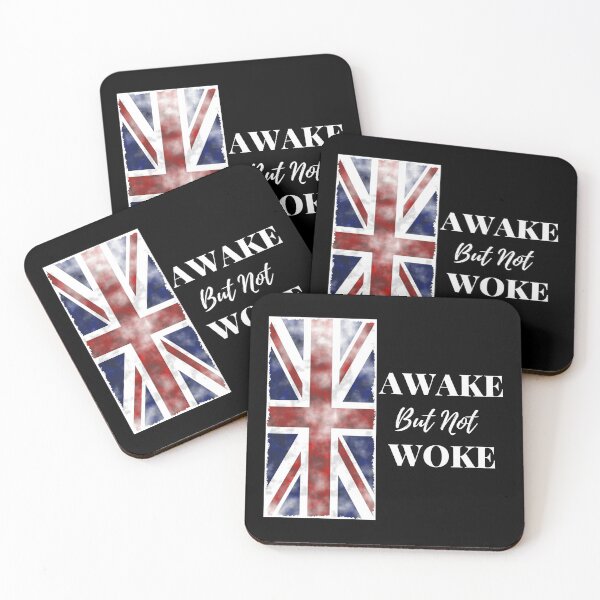 Item preview, Awake But Not Woke, Anti Woke Culture, Awake Not Woke UK Flag designed and sold by elvisg03.