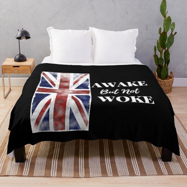Item preview, Awake But Not Woke, Anti Woke Culture, Awake Not Woke UK Flag designed and sold by elvisg03.