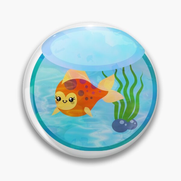 Item preview, Watercolor Ink Kawaii Golden Fish designed and sold by Mechanical-Artt.