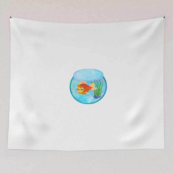 Item preview, Watercolor Ink Kawaii Golden Fish designed and sold by Mechanical-Artt.