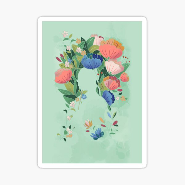 portrait of a garden Sticker
