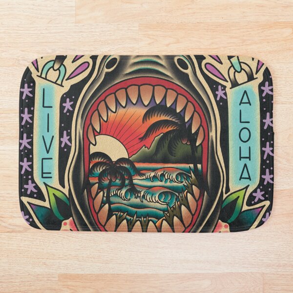 Item preview, Live Aloha Shark (Stars and Dots)  designed and sold by Aloha-Life-808.