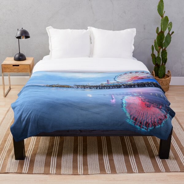 Item preview, Santa Monica Pier Sunset Los Angeles California designed and sold by LandscapeArtCP.