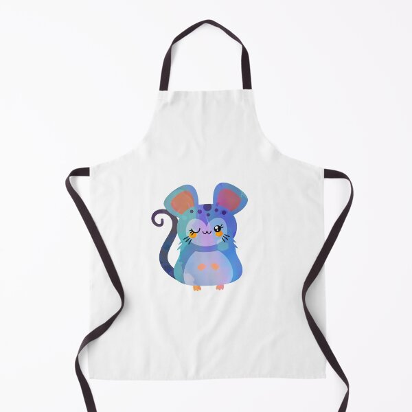 Item preview, Watercolor Ink Kawaii Blue Mouse designed and sold by Mechanical-Artt.